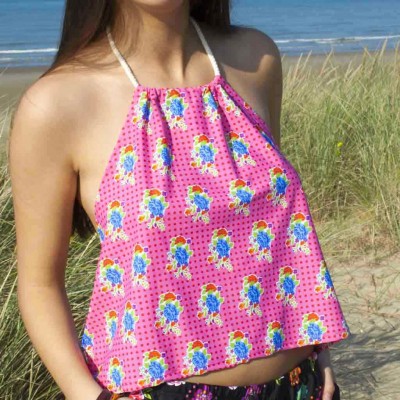 top plage fuchsia marque Dub & Drino