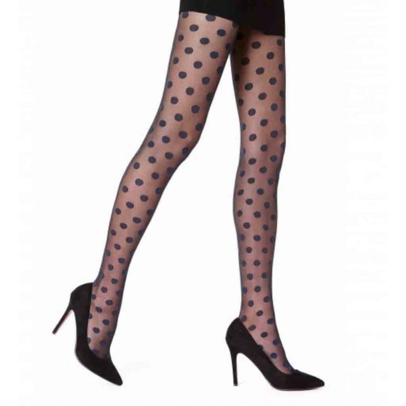 Collant fantaisie Ametista 20 deniers noir marque Sanpellegrino Collant fantaisie Ametista 20 deniers noir marque Sanpellegrino