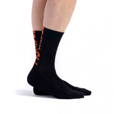 6 paires de chaussettes sport noires Marque Ruban Rouge