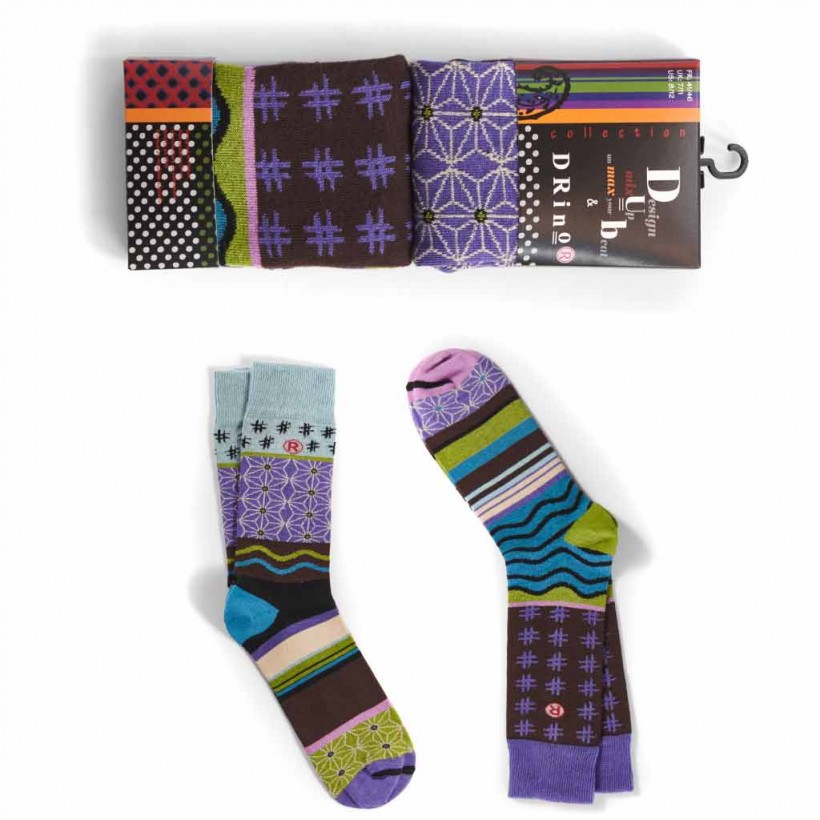Lot De 12 Chaussettes SOCK SATION Pour Hommes - Taille UK 6-11 (M) - Multicolores - Neuf Avec étiquettes