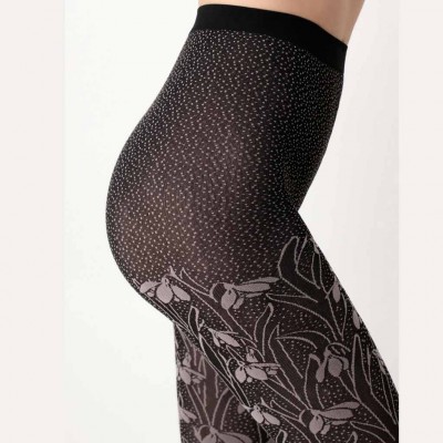 Collants I love First Class flowers marque Oroblu