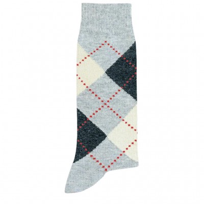 Mi-chaussette motif losanges marque Pom De Pin