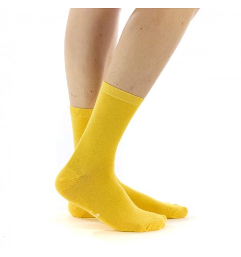 Lot de chaussettes noires et jaunes bio marque DUB