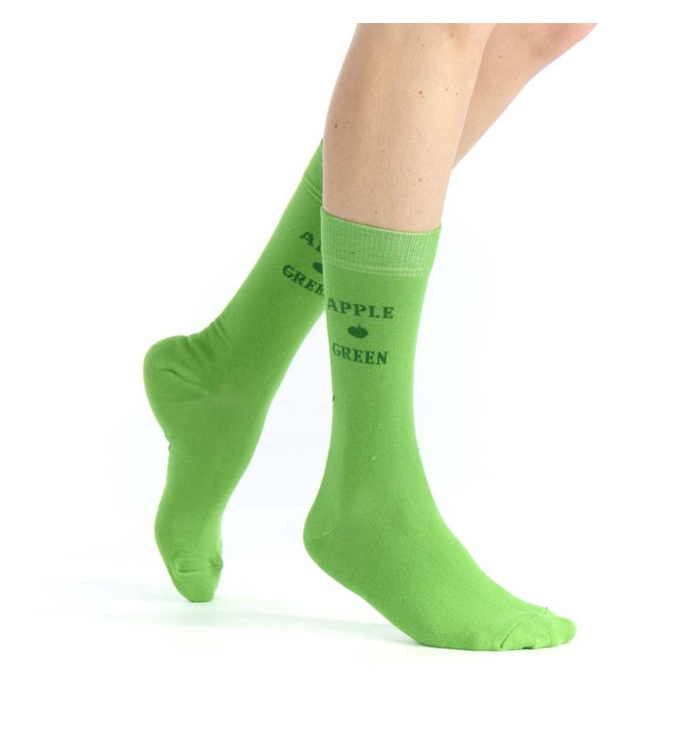 Chaussette fantaisie Apple Green marque Pom de Pin