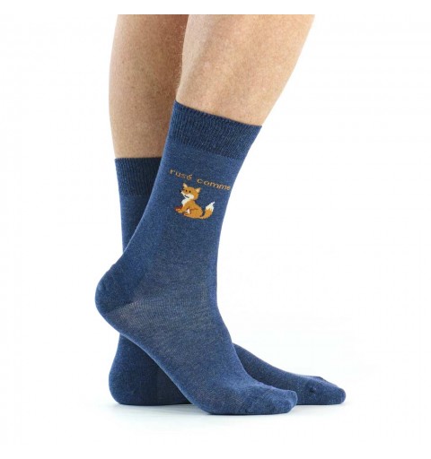 Chaussette Rusé comme renard marque Pom de Pin