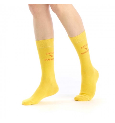 chaussette jaune poussin marque Pom de Pin