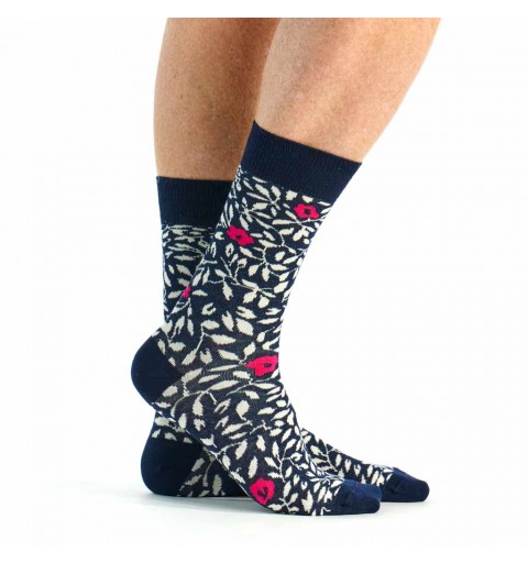 Chaussette Fleurie marque Pom de Pin