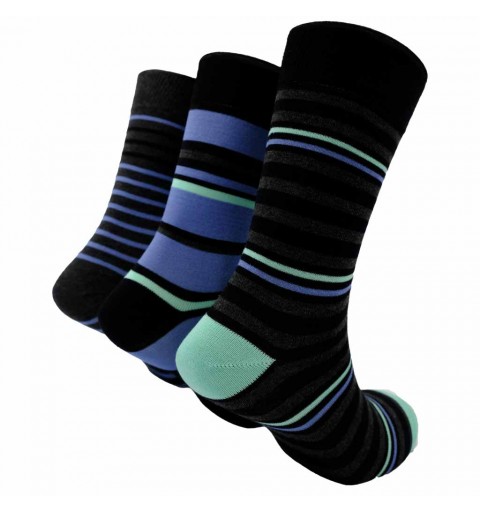 Trio Chaussettes rayées Bambou