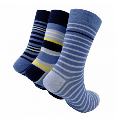 Trio Chaussettes rayées Bambou