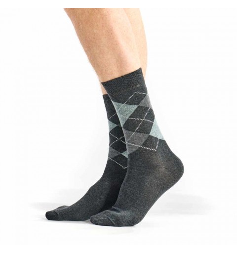 Chaussettes homme Intarsia gris marque DUB