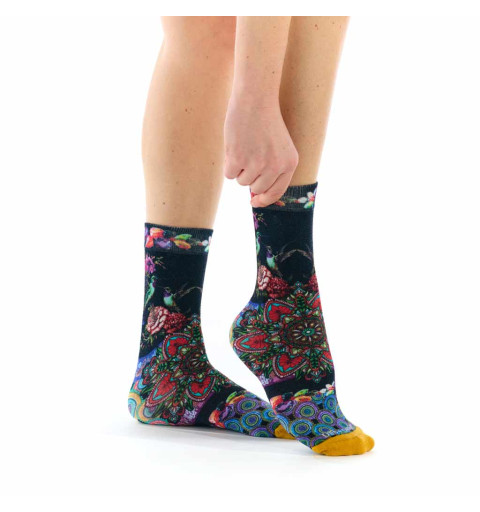 Chaussette imprimée Mandala