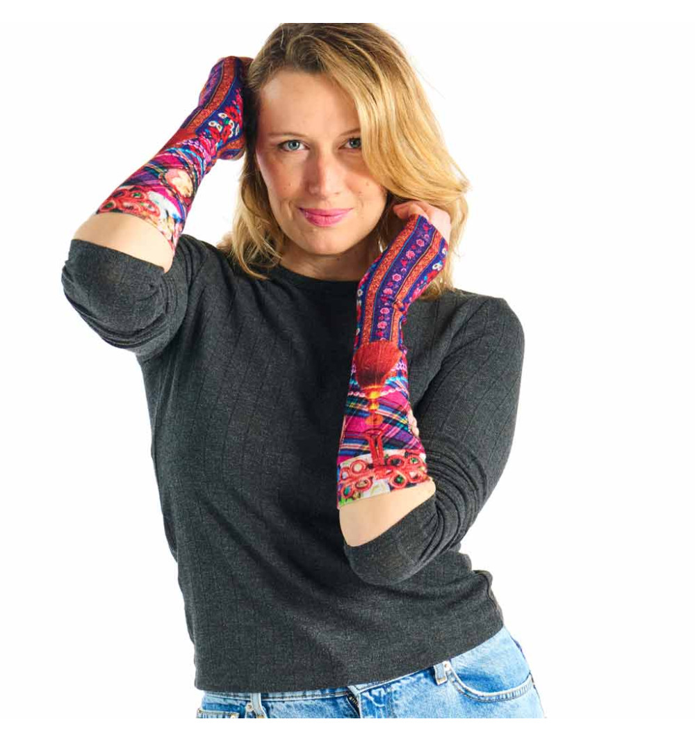 mitaine colorée femme hiver de Dub & Drino