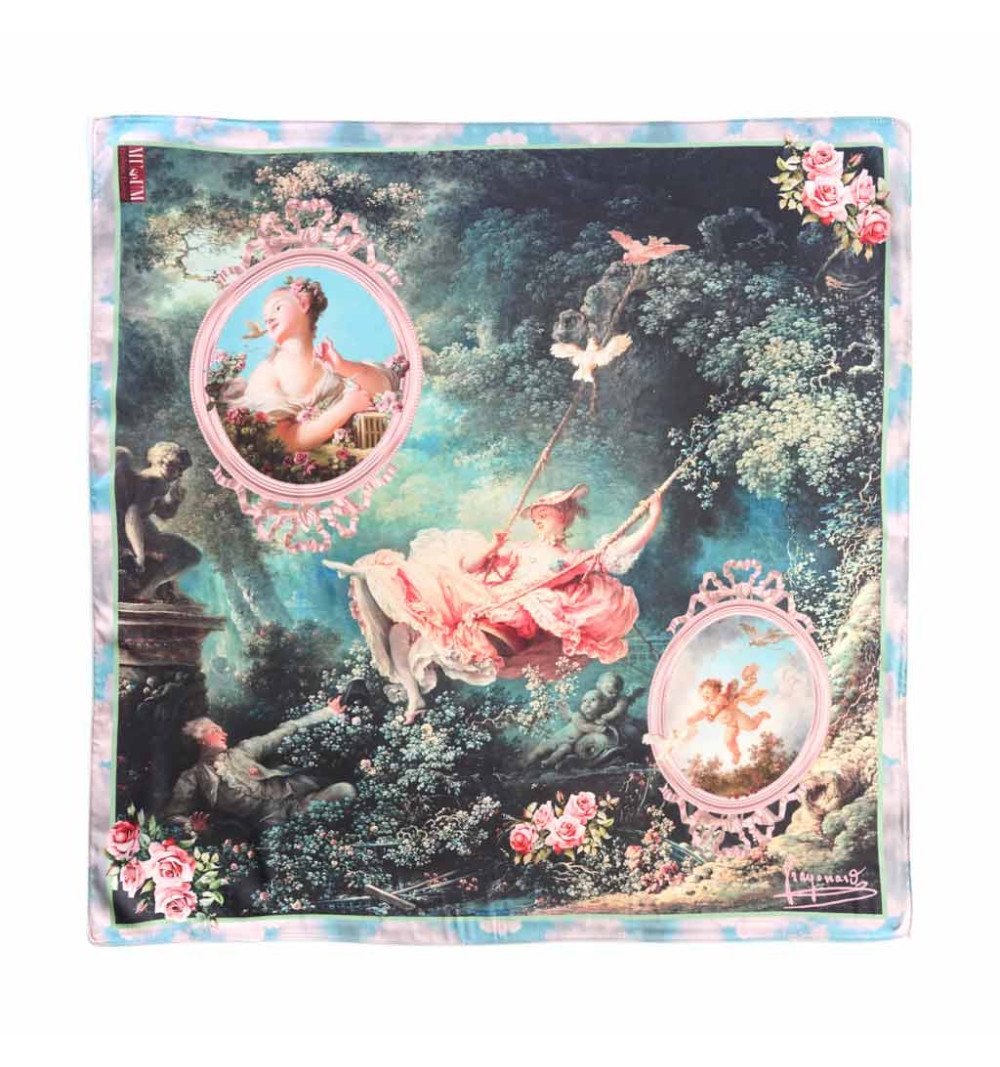 Foulard Jeune fille et l'oiseau
