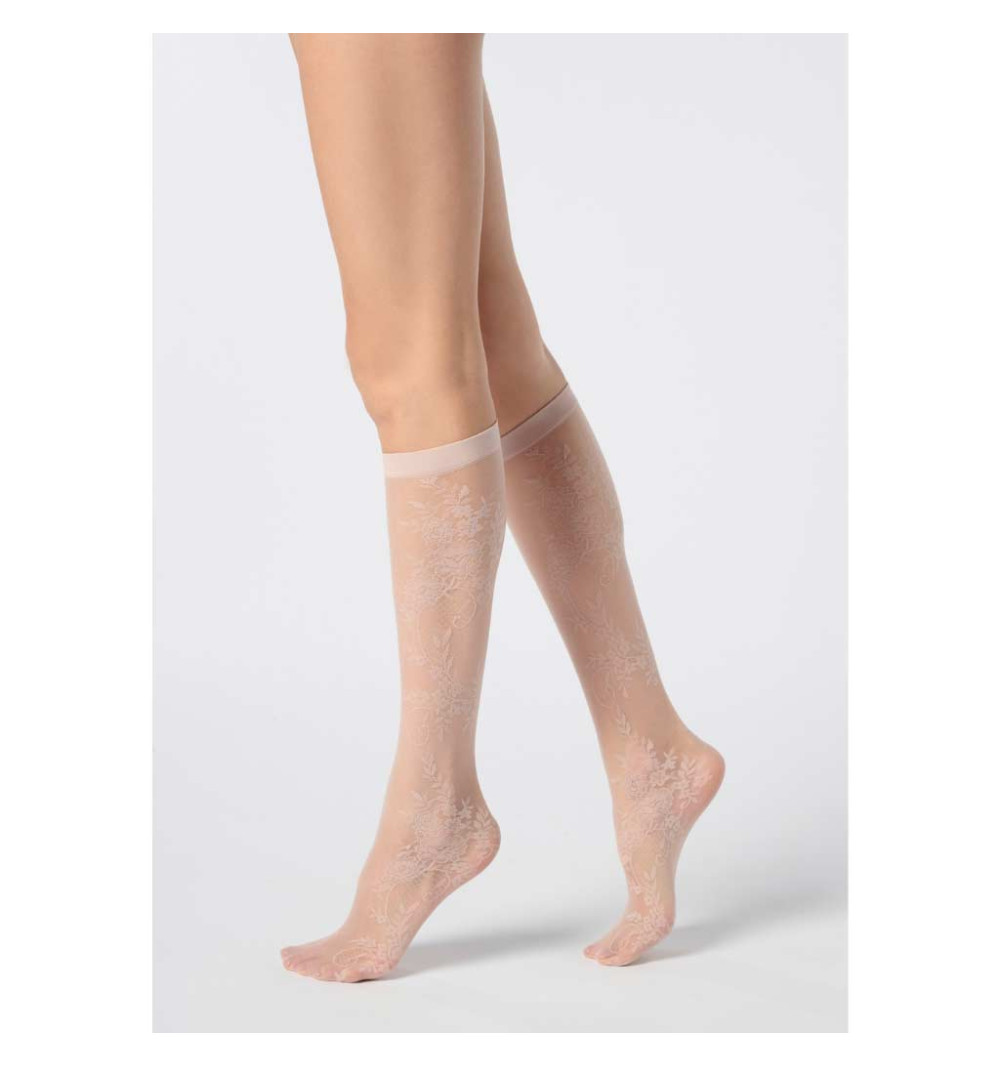 Mi-bas effet dentelle 30D Oroblu