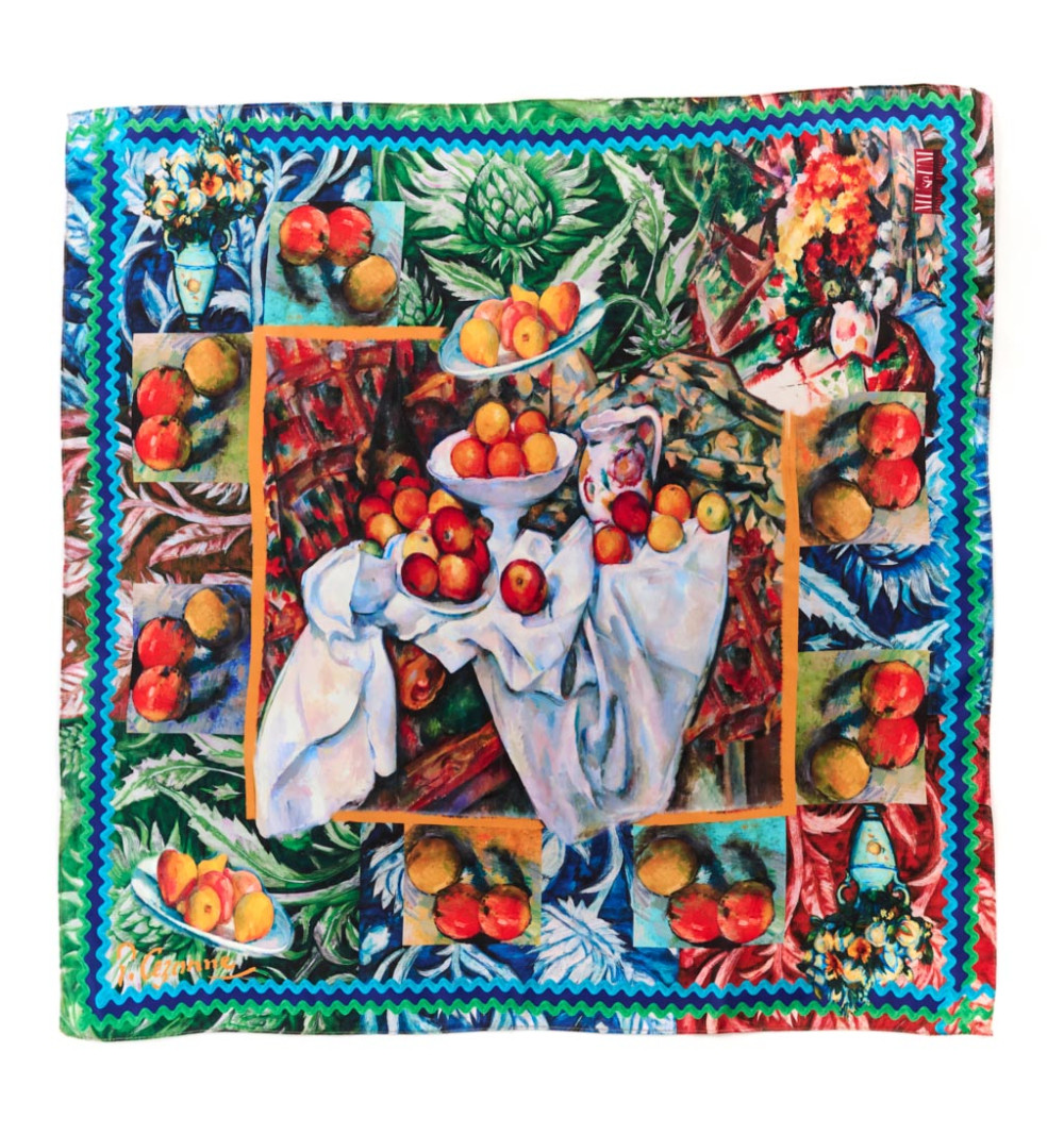 Foulard Nature Morte aux Pommes, collection Museum.