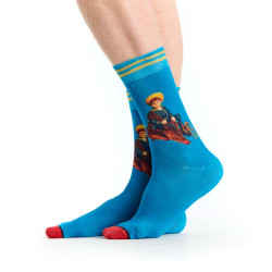 Chaussettes imprimées portrait