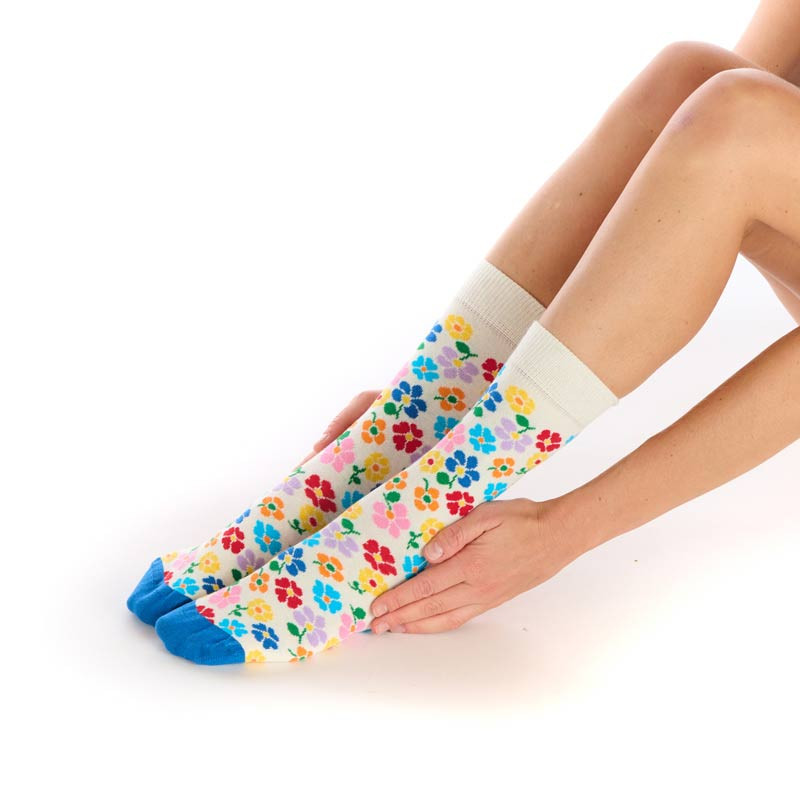 Chaussette flowers marque Pom de Pin Chaussette flowers marque Pom de Pin