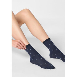 Chaussettes roses florales...