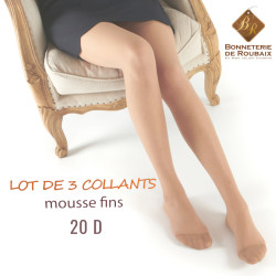 Lot de 3 collants mousse 20...