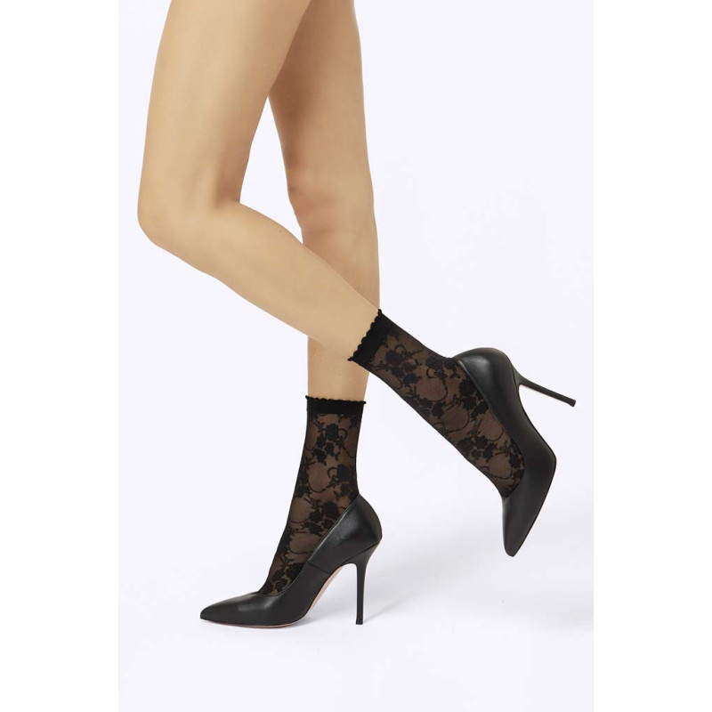 Mi-chaussettes Julienne Pierre Mantoux 30 deniers. Taille unique (36/41)