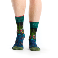 chaussette Geisha Dub & Drino homme motif japonisant kimono bambou