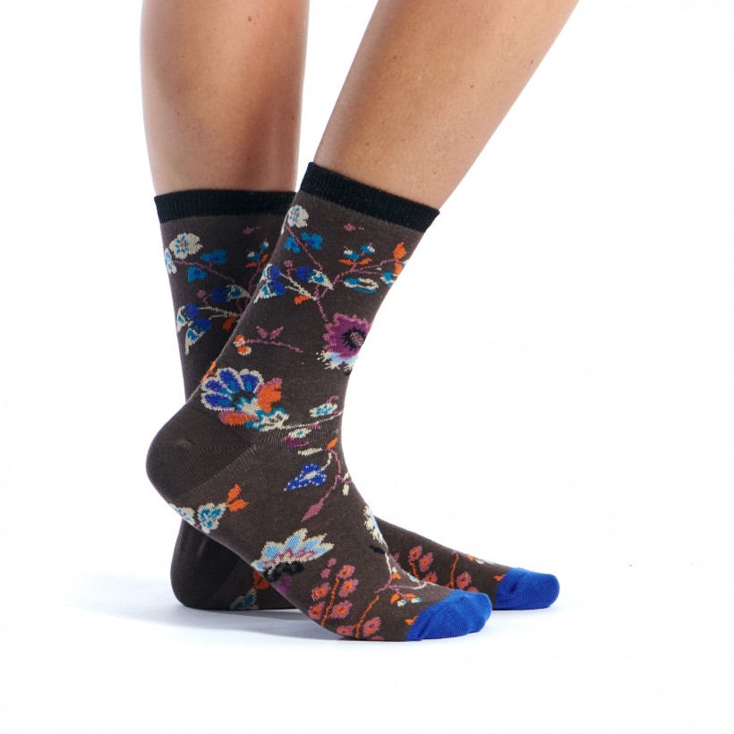 mi-chaussette primerose marque Ruban Rouge mi-chaussette primerose marque Ruban Rouge