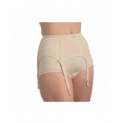 gaine porte jarretelle beige sur mannequin