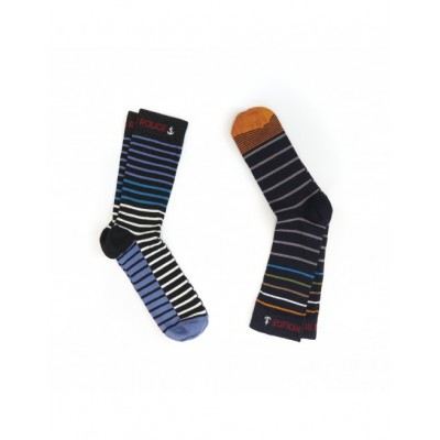 lot deux chaussettes homme Houlgate marque ruban Rouge