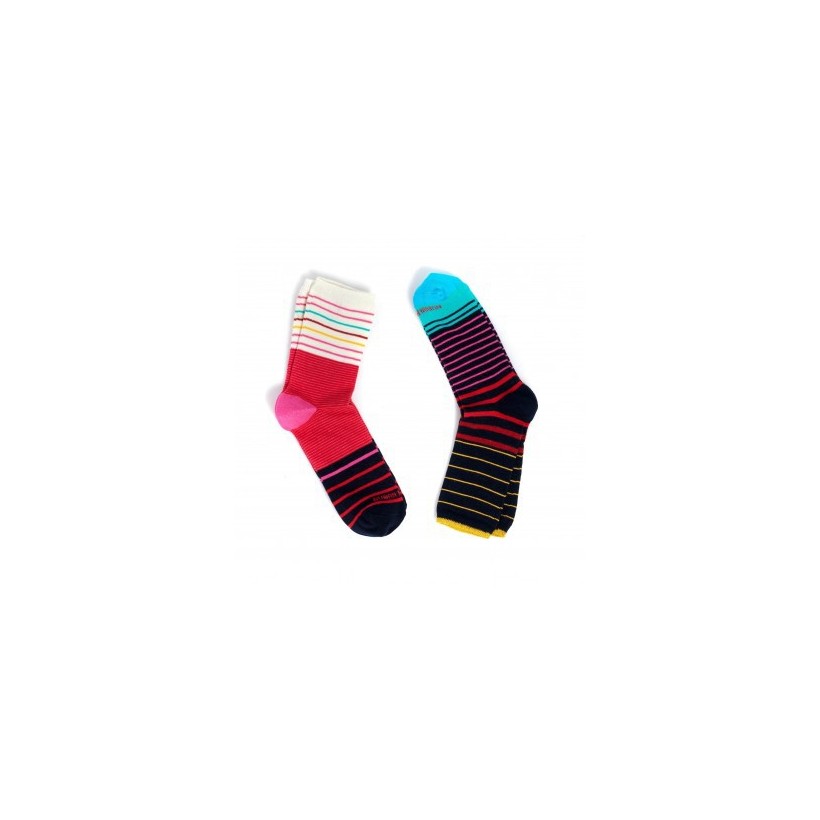 deux chaussettes femme de la gamme Ruban rouge deux chaussettes femme de la gamme Ruban rouge