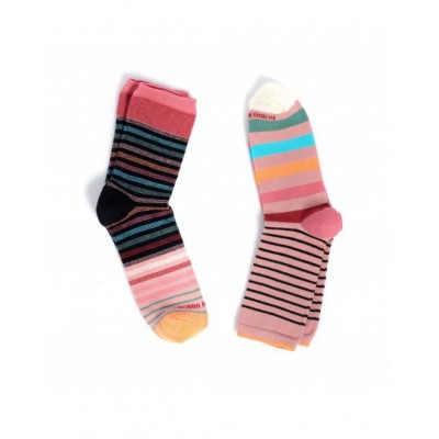 deux paires de chaussettes de la gamme ruban rouge