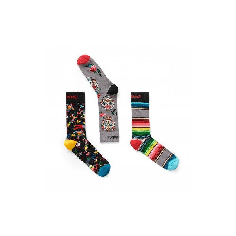 3 paires de chaussettes Mexique 3 paires de chaussettes Mexique