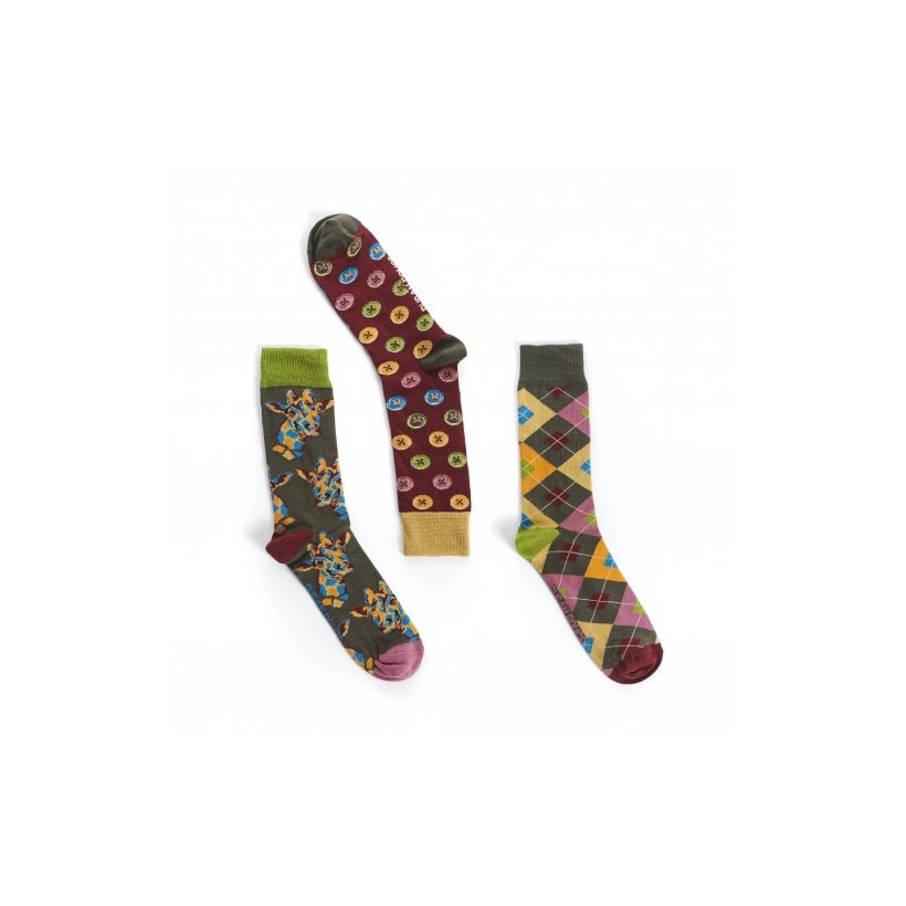 3 chaussettes losange 3 chaussettes losange