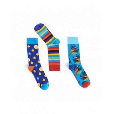 3 paires de chaussettes homme multi-color