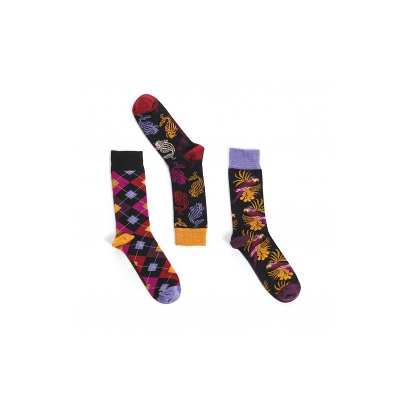 3 chaussettes Cacatoès 3 chaussettes Cacatoès