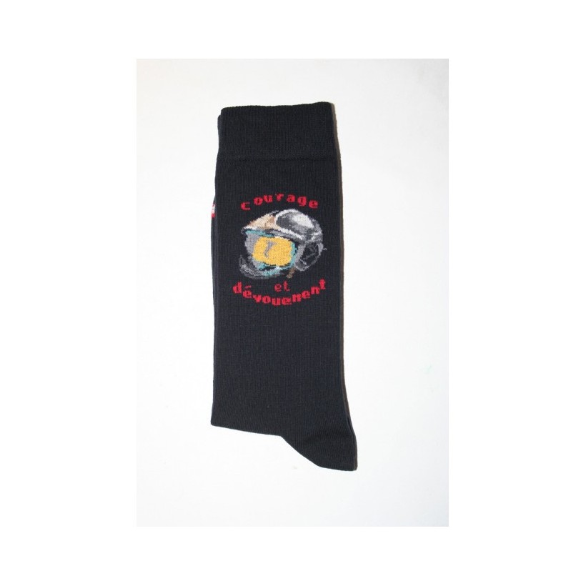 chaussette noire logo pliée chaussette noire logo pliée