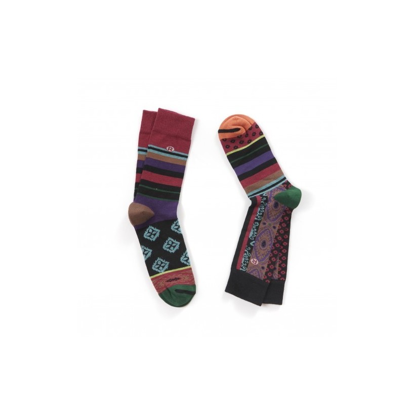 Lot 2 paires de chaussettes homme unies