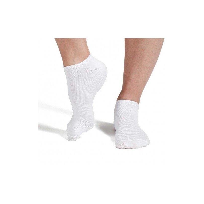 Lot de cinq paires de socquette invisible femme Tactel seconde peau L5NOPRI