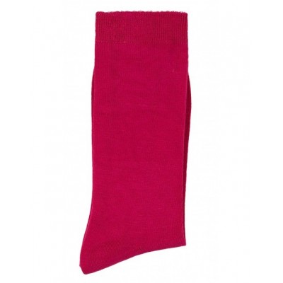 chaussette unis rouge