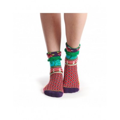 chaussettes revers en coton