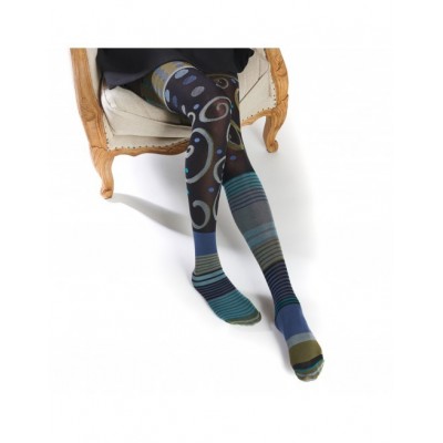 Collant asymétriques arabesques assis sur fauteuil marque FIL DE JOIE