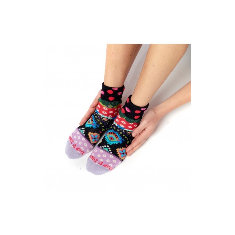 Chaussette revers ethno wild marque Dub & Drino Chaussette revers ethno wild marque Dub & Drino