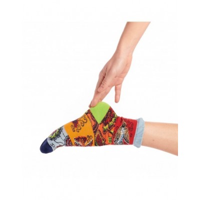 Mi-chaussette colibri wax marque Dub & Drino