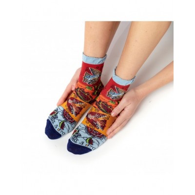 Mi-chaussette colibri wax marque Dub & Drino