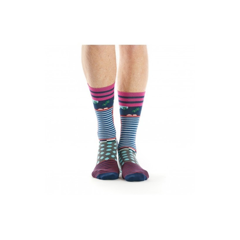 Mi-chaussette homme vintage, fabriquée en France marque Dub & Drino Mi-chaussette homme vintage, fabriquée en France marque Dub & Drino