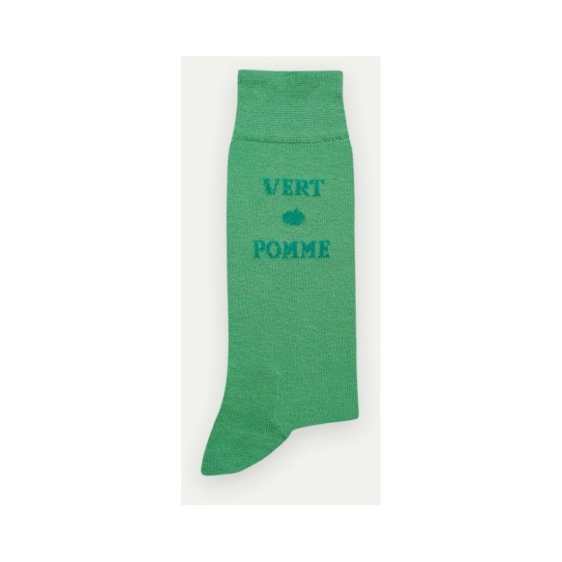 chaussette vert pomme Marque Pom De Pin chaussette vert pomme Marque Pom De Pin