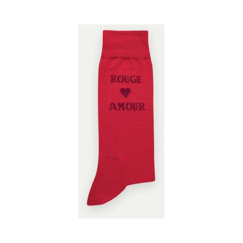 chaussette rouge amour Marque Pom De Pin