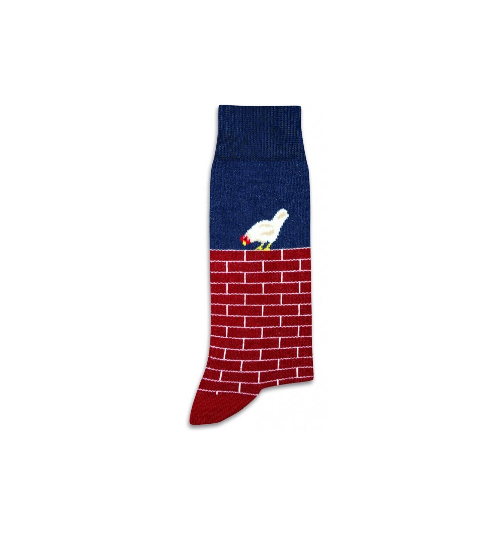 Chaussettes poule sur un mur Marque Pom De Pin Chaussettes poule sur un mur Marque Pom De Pin