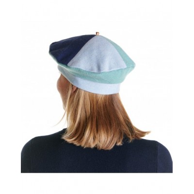 béret réversible laine cachemire bleu marque Fil De Joie