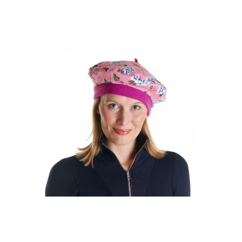 béret réversible laine cachemire rose marque Fil De Joie béret réversible laine cachemire rose marque Fil De Joie