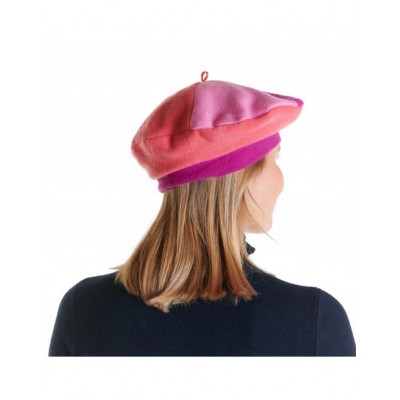 béret réversible laine cachemire rose marque Fil De Joie